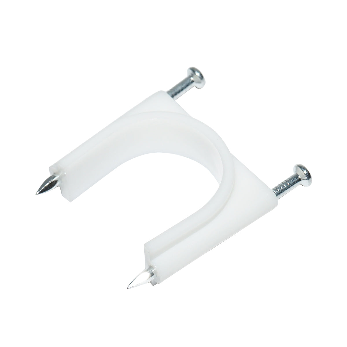 Morsetto a chiodo 32mm per fissaggio cavi 100pz - immagine 2