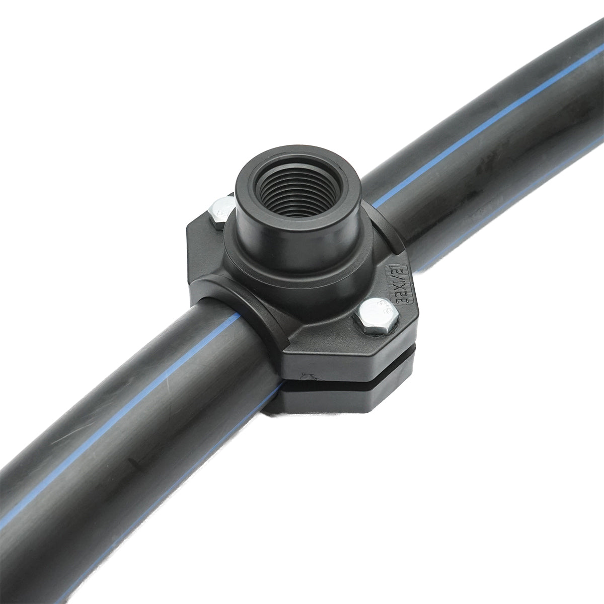 Morsetto di collegamento a compressione D32mm x 1/2, PN10, per sistemi di irrigazione.