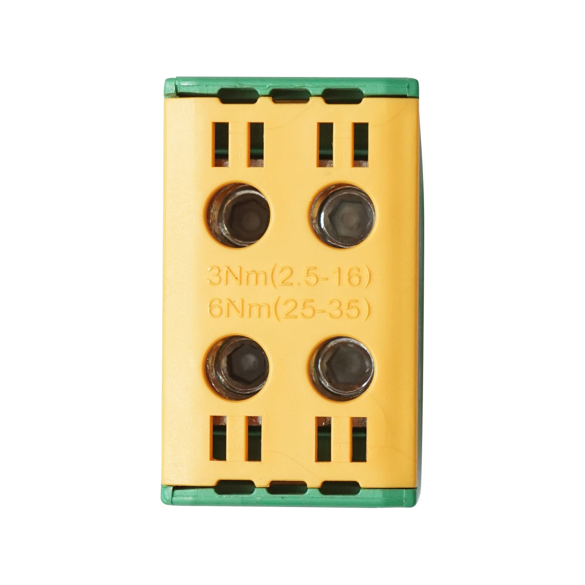 Morsetto di derivazione AL-CU, 1P, isolato giallo-verde 25mm2, 380VAC - immagine 3