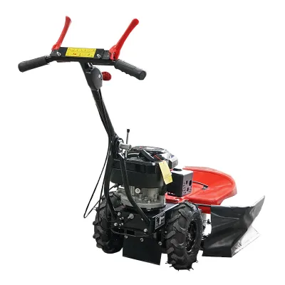 Motofalciatrice rotativa con motore da 196cc, 3 kW, larghezza di lavoro 580mm, 4 lame, MOTOFALCIATRICI CON LAME ROTANTI Breckner Germany - immagine 4
