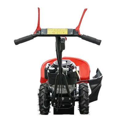Motofalciatrice rotativa con motore da 196cc, 3 kW, larghezza di lavoro 580mm, 4 lame, MOTOFALCIATRICI CON LAME ROTANTI Breckner Germany - immagine 3