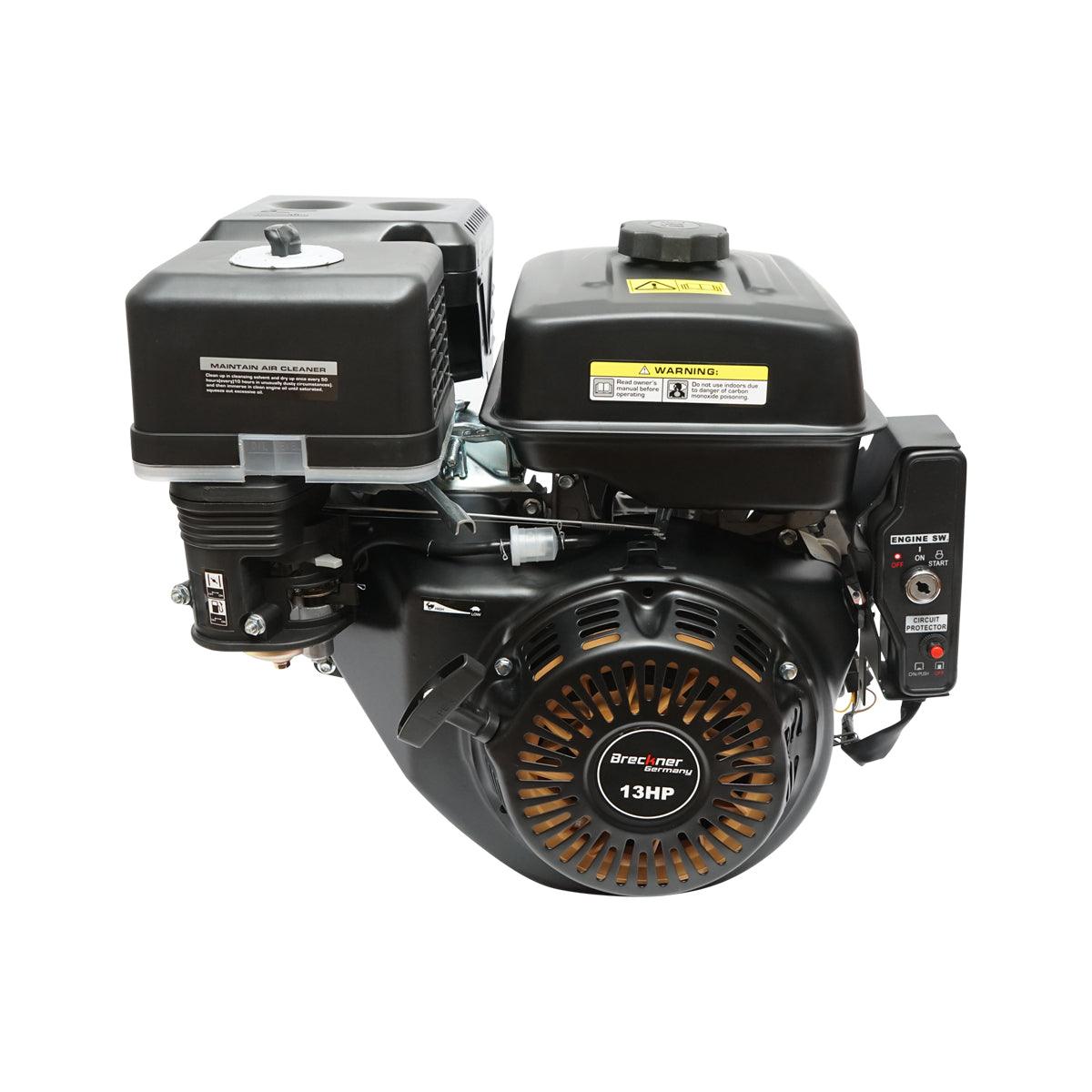 Motore a Scoppio 13 CV 389cc, Motore a Benzina 4 Tempi con Albero Ø 25 mm, Avviamento Elettrico e Avviamento Strappo Breckner Germany - immagine 3