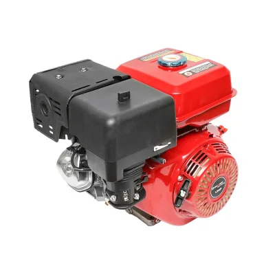 Motore a Scoppio 13 CV, Motore a Benzina 4 Tempi 389cc con Albero cilindrico Ø 25 mm e, Avviamento a Strappo Breckner Germany - immagine 5