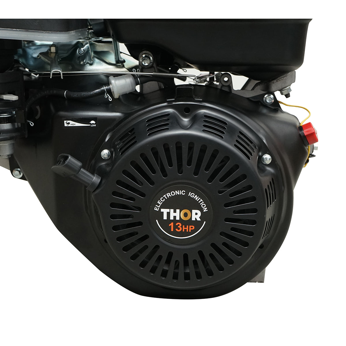 Motore a scoppio 13HP, 4 tempi, 389cc, albero da 25mm, avviamento a corda THOR - immagine 5