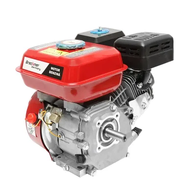 Motore a Scoppio 6.5 CV 196cc , Motore a Benzina 4 Tempi con Albero Ø 19 mm, Avviamento a Strappo Breckner Germany