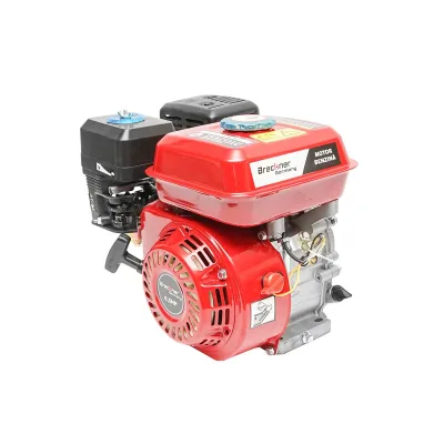 Motore a Scoppio 6.5 CV 196cc , Motore a Benzina 4 Tempi con Albero Ø 19 mm, Avviamento a Strappo Breckner Germany - immagine 3