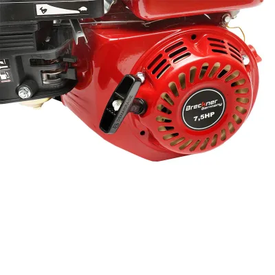 Motore a Scoppio 7,5 CV, Motore a Benzina 4 Tempi 196cc con Albero Ø 20 mm e Puleggia, Avviamento a Strappo Breckner Germany - immagine 6