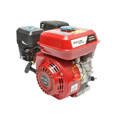Motore a Scoppio 7,5 CV, Motore a Benzina 4 Tempi 196cc con Albero Ø 20 mm e Puleggia, Avviamento a Strappo Breckner Germany - immagine 3
