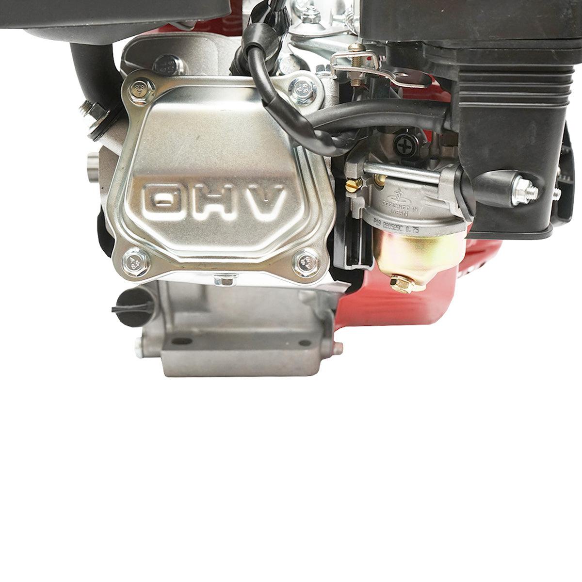 Motore a Scoppio 7.5 CV, Motore a Benzina 4 Tempi 196cc con Albero cilindrico scanalato Ø 25 mm e, Avviamento a Strappo Breckner Germany - immagine 6