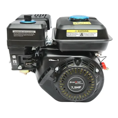 Motore a Scoppio 7.5 CV, Motore a Benzina 4 Tempi 242cc con Albero cilindrico scanalato Ø 25 mm e, Avviamento a Strappo Breckner Germany - immagine 3