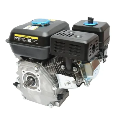 Motore a Scoppio 7.5 CV, Motore a Benzina 4 Tempi 242cc con Albero cilindrico scanalato Ø 25 mm e, Avviamento a Strappo Breckner Germany