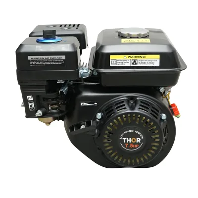 Motore a scoppio con puleggia, 7,5 HP, 4 tempi, 212 cc, asse da 20 mm, avviamento a corda THOR - immagine 3