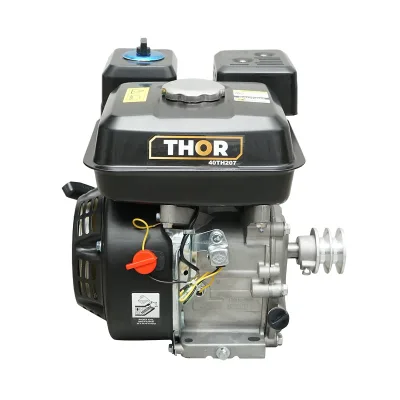 Motore a scoppio con puleggia, 7,5 HP, 4 tempi, 212 cc, asse da 20 mm, avviamento a corda THOR - immagine 4