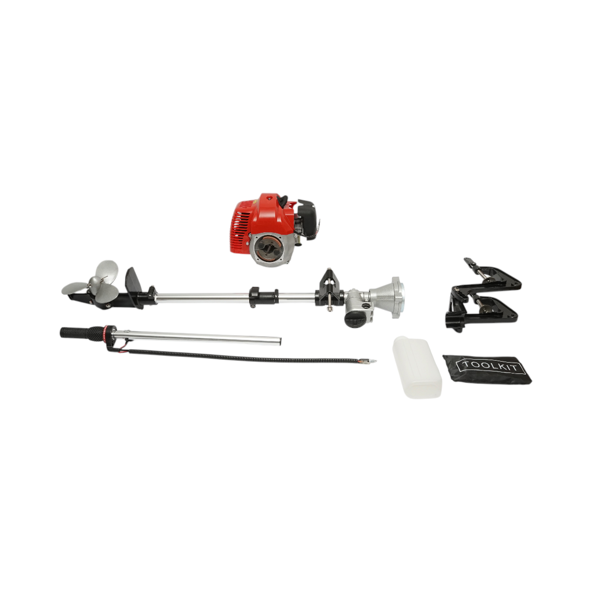Motore barca Motore fuoribordo a benzina 2.5 CV, 2T 52cc, portatile, 7500 giri/min, gambo lungo regolabile THOR - immagine 2