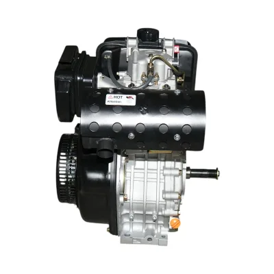 Motore diesel 13CV 192F, 498cc, 3600 giri/min, albero cilindrico filettato 25,4mm, avviamento a strappo - immagine 5