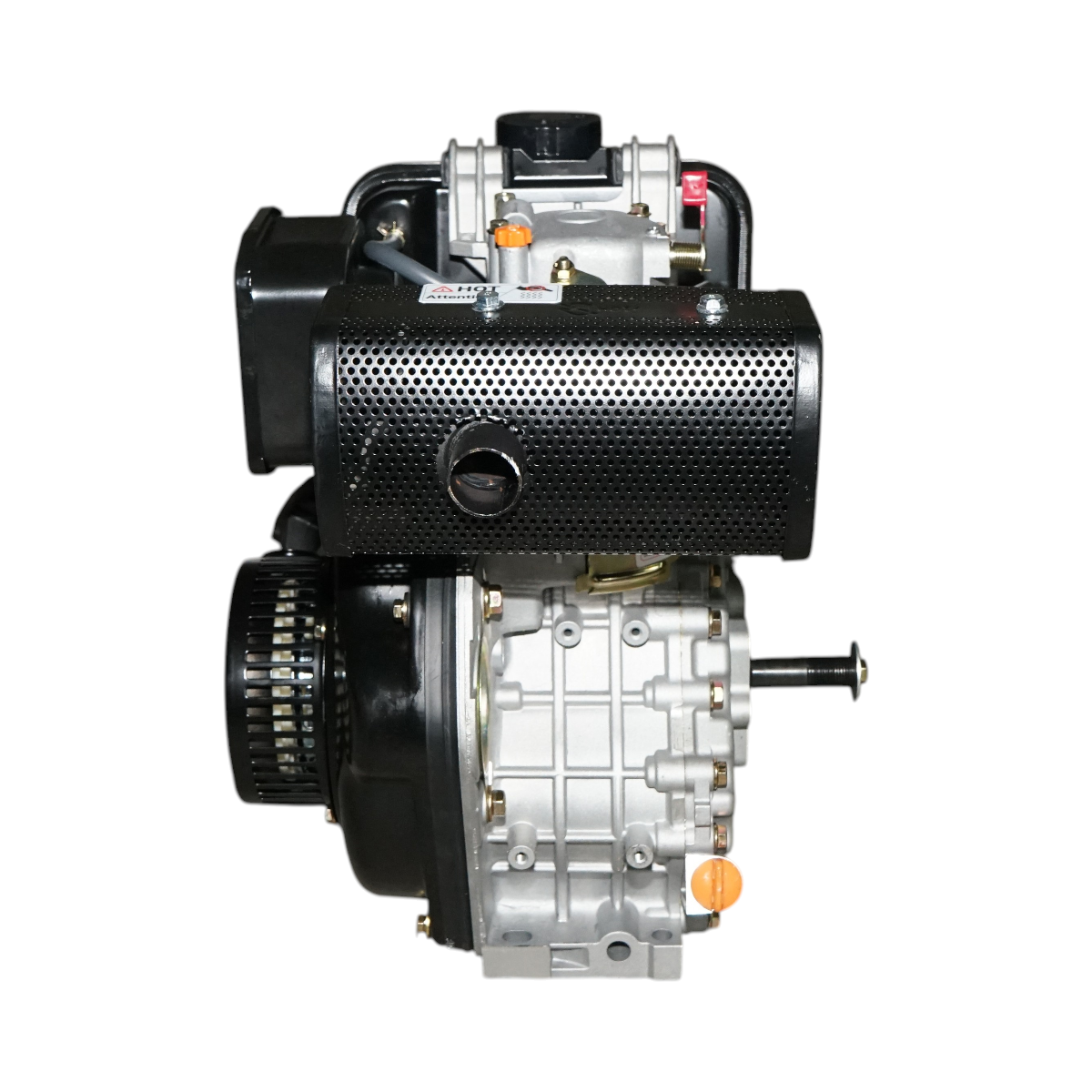 Motore diesel 5CV 173F, 247cc, 3600 giri/min, albero cilindrico filettato 19,05mm, avviamento a strappo - immagine 5