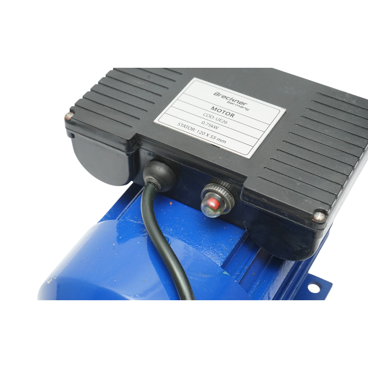 Motore elettrico monofase 0,75KW, 220V, velocità 2800 giri/min, statore 120x55mm Breckner Germany - immagine 6