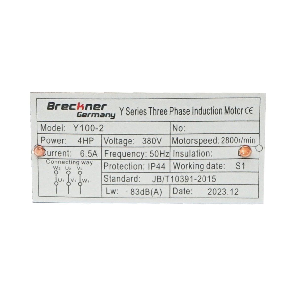 Motore elettrico trifase 3KW, 380V, IP44 - immagine 5
