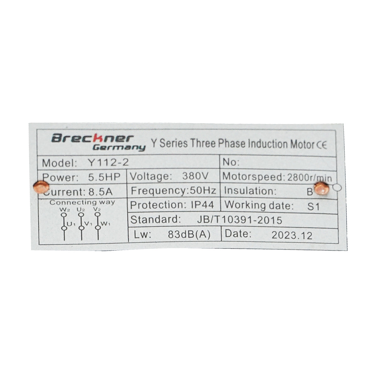 Motore elettrico trifase 4KW, 380V, IP44 - immagine 5