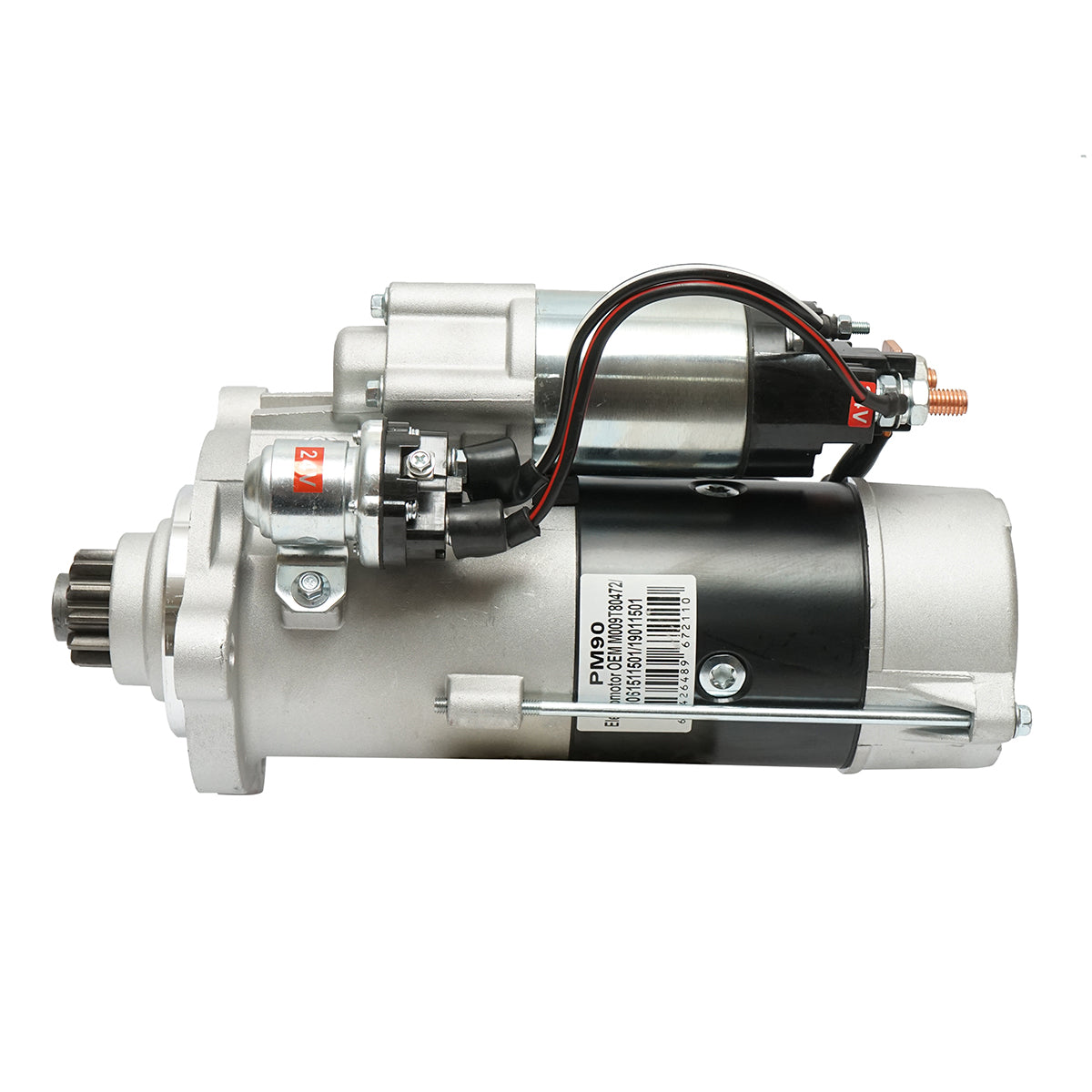 Motorino di avviamento 24V, 7,5 kW Mercedes-Benz Actros MP1, MP2, MP3, MP4, codici OEM M009T80472, 0061511501, 19011501 - immagine 3