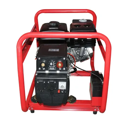 Motosaldatrice a scoppio 200A, 5KW/220V con motore a benzina 15 HP, avviamento a chiave Breckner Germany - immagine 2