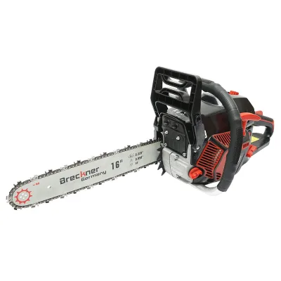 Motosega a benzina con motore a 2 tempi 2.2Kw, 8500rpm. 52cc. con lama 16/18", Motosega a sccoppio Breckner Germany - immagine 5