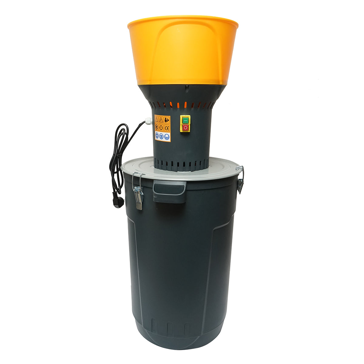 Mulino elettrico per cereali 1,3 KW, 220V, serbatoio 60L, 19000 giri/min, capacità 350 Kg/h, 5 setacci inclusi - immagine 2