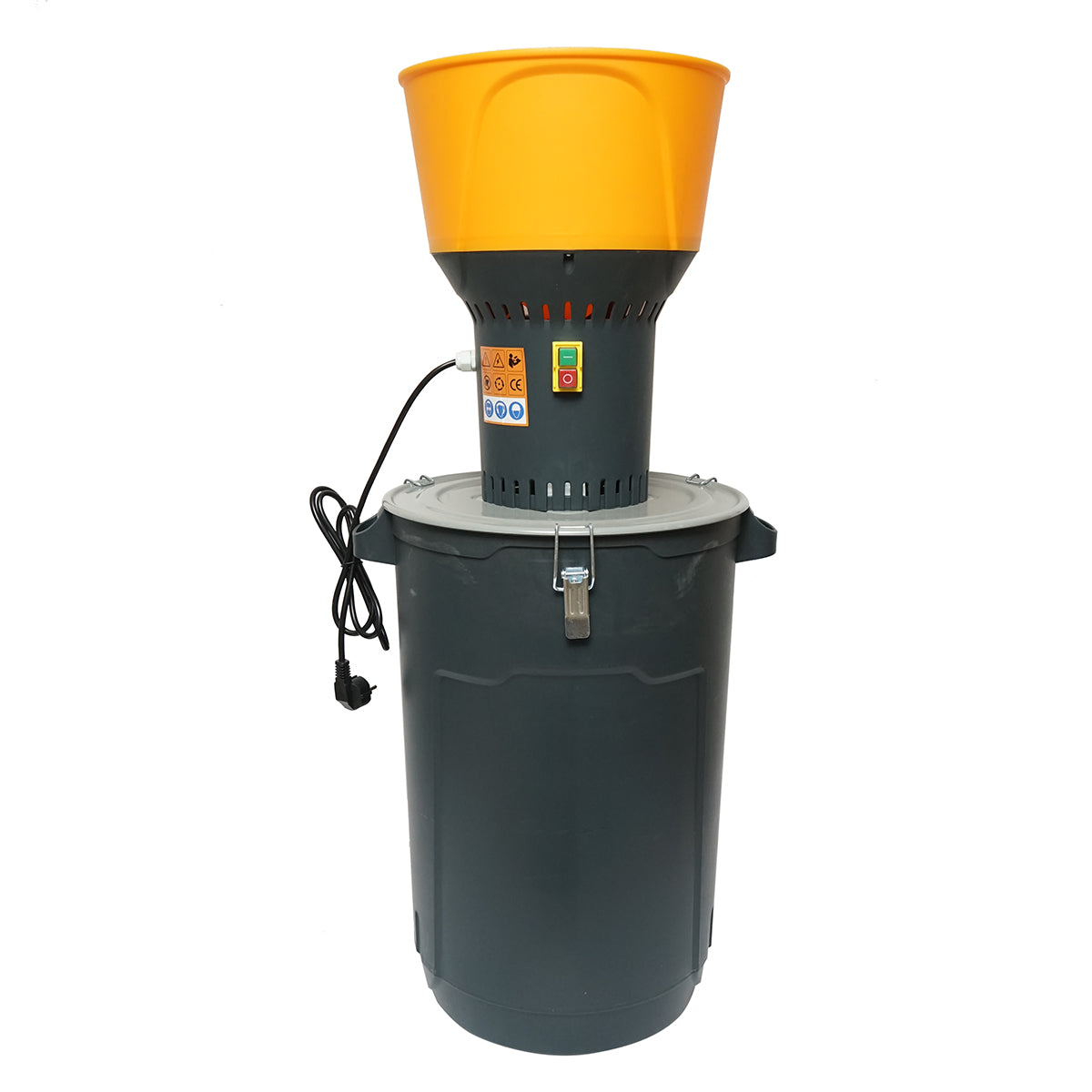 Mulino elettrico per cereali 1,3 KW, 220V, spegnimento automatico, serbatoio 60L, 19000 giri/min, capacità 350 Kg/h, 5 setacci inclusi - immagine 2