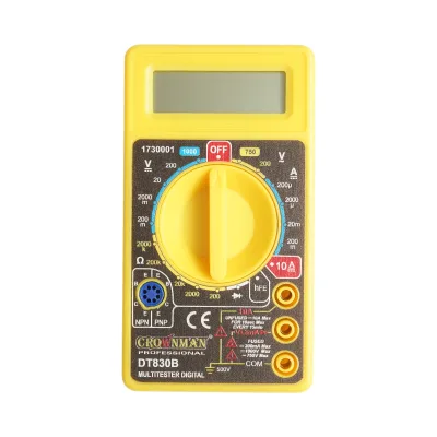 Multimetro digitale universale Crownman, 6 funzioni di misurazione AC/DC 1000 V 10 A - immagine 3
