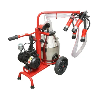 Mungitrice per mucche a 1 postazione con serbatoio da 30L in acciaio inox e sistema a vuoto (vacuum) su telaio - immagine 3