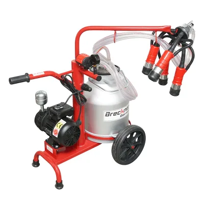Mungitrice per mucche a 1 postazione con serbatoio da 30L in alluminio e sistema a vuoto (vacuum) su telaio - immagine 3