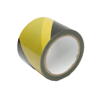 Nastro di delimitazione e segnalazione giallo/nero 75 mm x 100 m