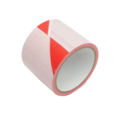 Nastro di delimitazione e segnalazione rosso/bianco 75 mm x 50 m