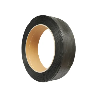 Nastro di reggiatura in polipropilene PP per uso semiautomatico, 16x0,8 mm, nero, rotolo da 1400 m