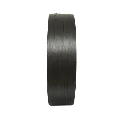 Nastro di reggiatura in polipropilene PP per uso semiautomatico, 16x0,8 mm, nero, rotolo da 1400 m - immagine 2