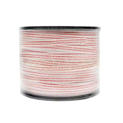 Nastro per recinto elettrico, Lunghezza 250 mt e Larghezza 10mm, 4x0.16mm SS, 13 Ohm/m, colore bianco-rosso recinzioni elettriche BRECKNER GERMANY - immagine 3