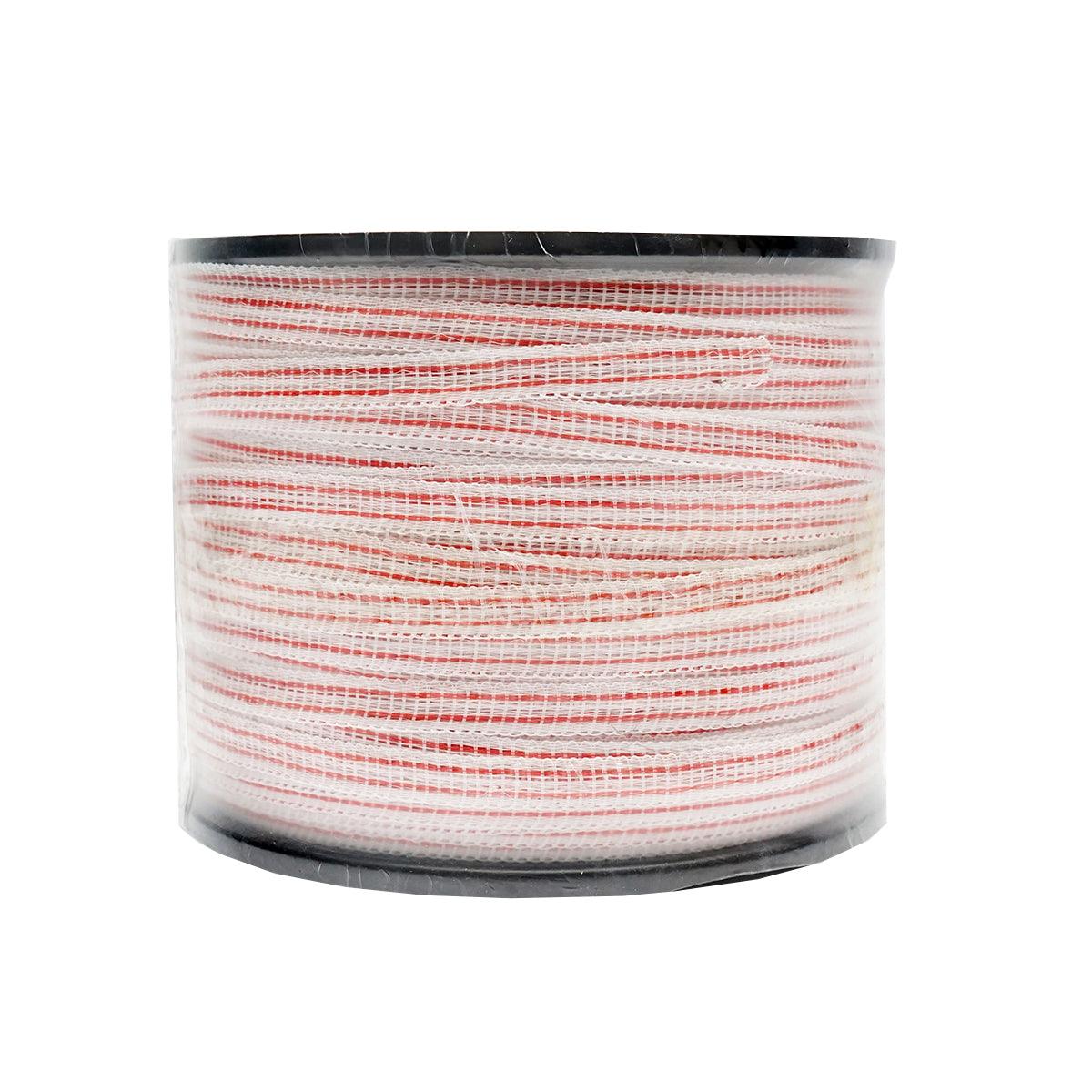 Nastro per recinto elettrico, Lunghezza 250 mt e Larghezza 10mm, 4x0.16mm SS, 13 Ohm/m, colore bianco-rosso recinzioni elettriche BRECKNER GERMANY - immagine 3