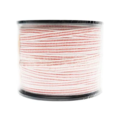 Nastro per recinto elettrico, Lunghezza 250 mt e Larghezza 10mm, 4x0.16mm SS, 13 Ohm/m, colore bianco-rosso recinzioni elettriche Thor - immagine 4