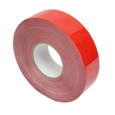 Nastro riflettente rosso 45,7 m/rotolo - immagine 2