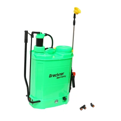 Nebulizzatore a Spalla 16 L Pompa Irroratrice Spruzzatore Pompa a zaino ELETTRICA MANUALE BATTERIA 12V 8Ah 3.1 l/min Breckner Germany - immagine 3