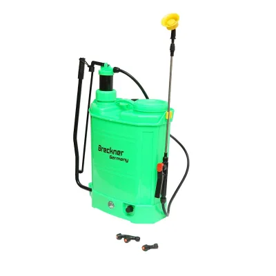 Nebulizzatore a Spalla 16 L Pompa Irroratrice Spruzzatore Pompa a zaino ELETTRICA MANUALE BATTERIA 12V 8Ah 3.1 l/min Breckner Germany - immagine 2