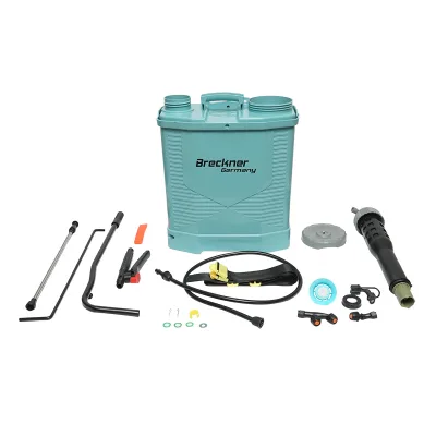 NEBULIZZATORE A SPALLA 18 L POMPA IRRORATRICE SPRUZZATORE Pompa a spalla manuale con serbatoio da 18L, 3 ugelli intercambiabili Breckner Germany - immagine 2