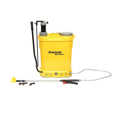 Nebulizzatore a Spalla 18 L Pompa Irroratrice Spruzzatore Pompa a zaino ELETTRICA MANUALE BATTERIA 12V 8Ah 3.1 l/min Breckner Germany - immagine 3