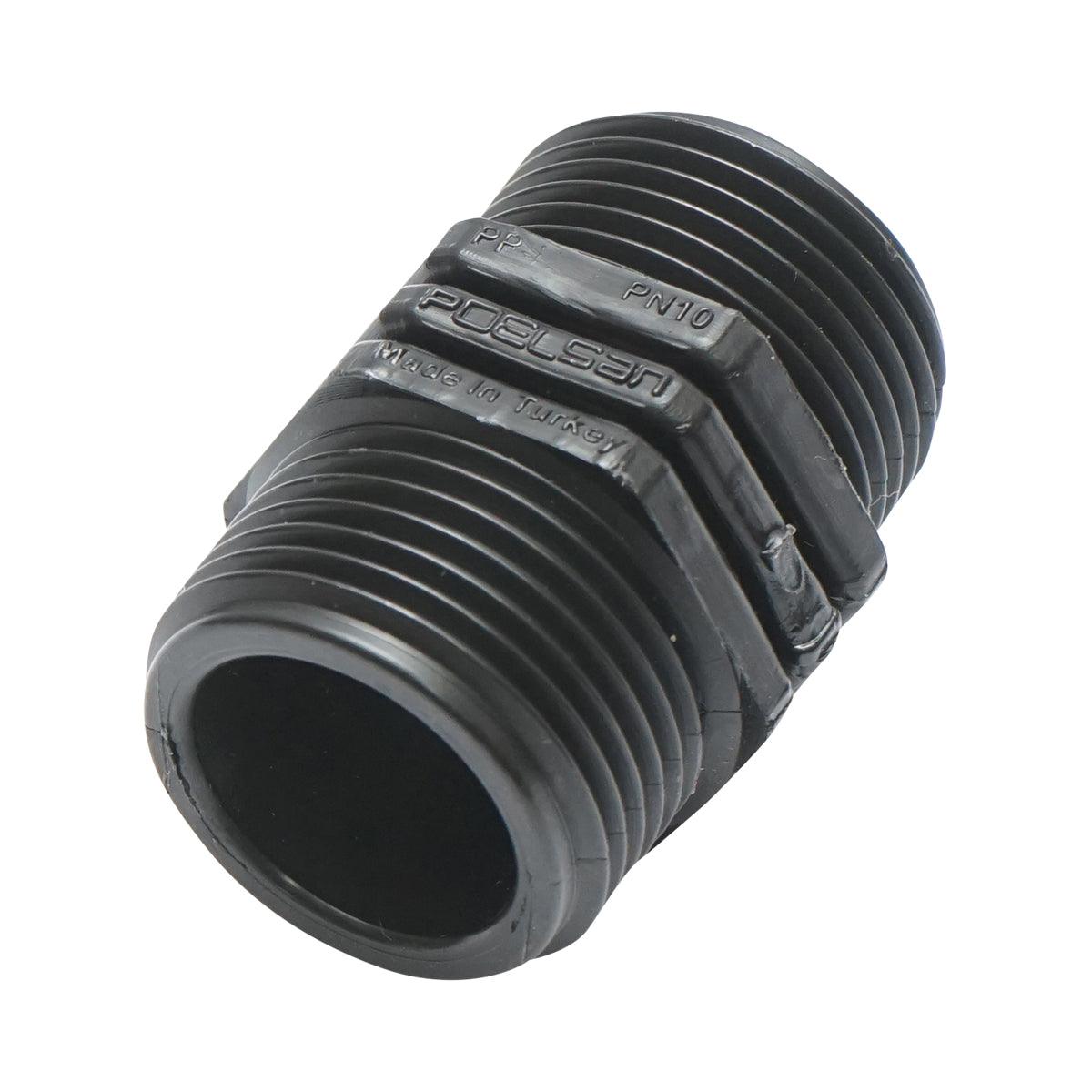 Nipplo 1" X 1", PN10 per sistemi di irrigazione Nipplo con filettatura esterna 1" X 1" - immagine 3