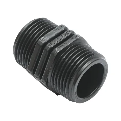 Nipplo 1" X 1", PN10 per sistemi di irrigazione Nipplo con filettatura esterna 1" X 1" - immagine 2