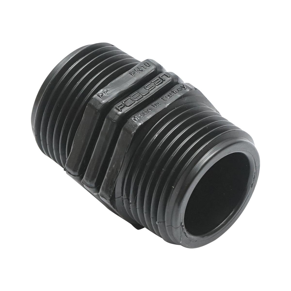 Nipplo 1" X 1", PN10 per sistemi di irrigazione Nipplo con filettatura esterna 1" X 1" - immagine 2