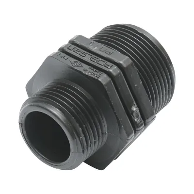 Nipplo riduttore per sistemi di irrigazione, 1 1/4" x 1", PN10, Nipplo, riduzione con filettatura esterna 1 1/4" x 1", PN10 - immagine 2