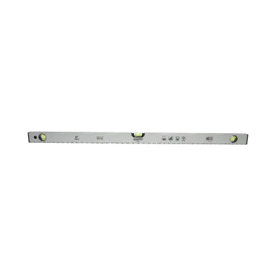Nivella magnetica in alluminio, 1000mm, con 3 bolle di livello e righello graduato 0-100cm, Crownman
