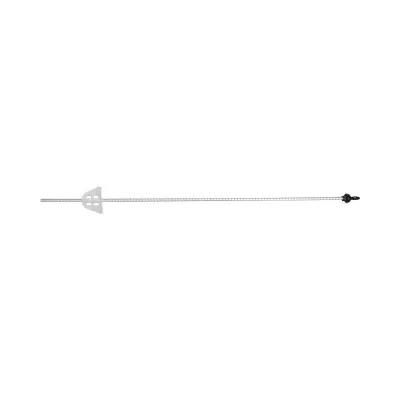 Pali in ferro con isolatore per recinto elettrico, pali ferro 1080mm isolatore 59x33mm per recinzioni elettriche, Breckner Germany - immagine 2