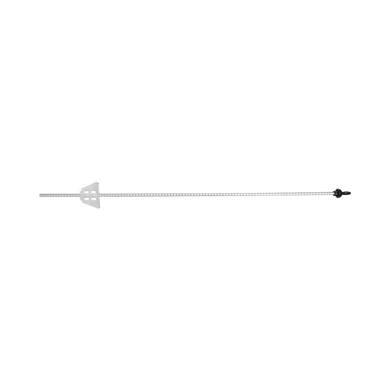 Pali in ferro con isolatore per recinto elettrico, pali ferro 1080mm isolatore 59x33mm per recinzioni elettriche, Breckner Germany - immagine 2